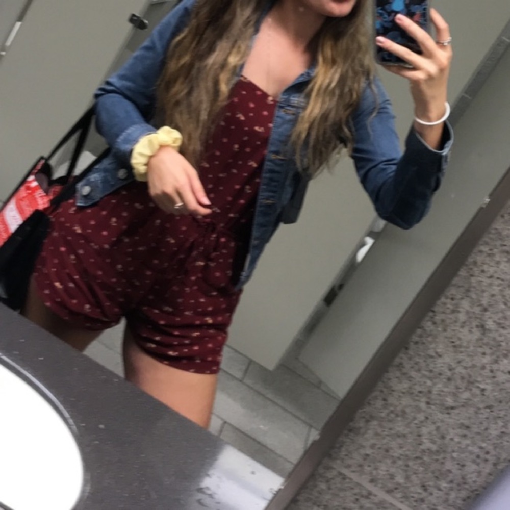 Strapless Floral Romper - Picture 4 of 10